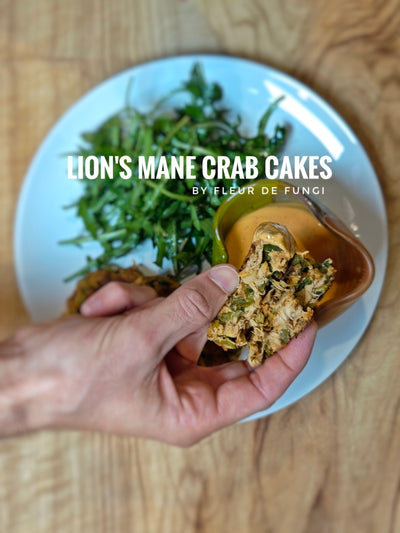 Lion’s Mane Crab Cakes are serving up serious flavour 🍄🔥🦀
