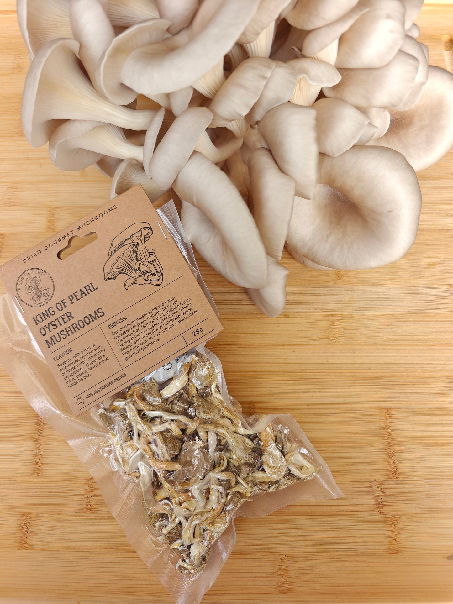 Dried King of Pearl Oyster Mushrooms