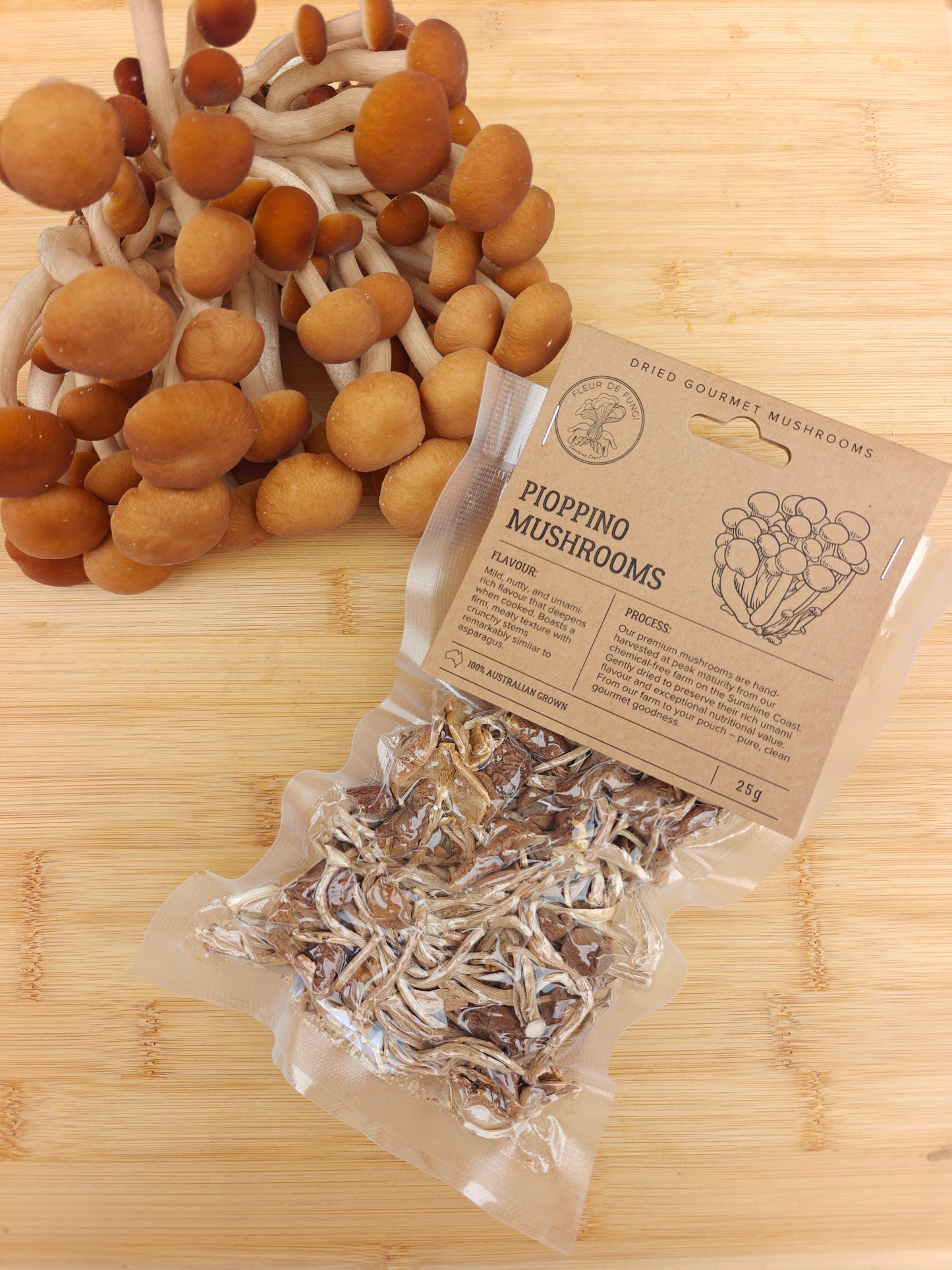 Dried Pioppino Mushrooms
