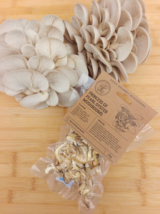 Dried Princess of Pearl Oyster Mushrooms